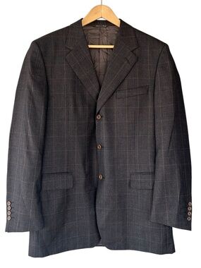 CANALI Brown Wool Blazer Style/Model A 13320 Size EU 52 R US 42 100% Wool EUC